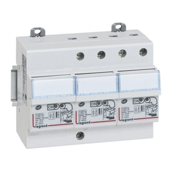 Legrand (3953) Dahili sigortalı parafudr Imax 12kA  Tip 2 C tipi 3kutup + nötr