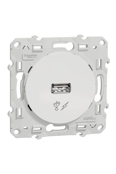 Schneider (S520408) Odace USB Prizi - Beyaz