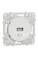 Schneider (S520408) Odace USB Prizi - Beyaz