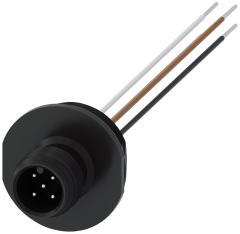 Siemens 3SY3128 3SE5 Kablo Baglanti Aksesuarı, M12, 0,25mm 2  5 Kutup, maksimum 250V, 4A