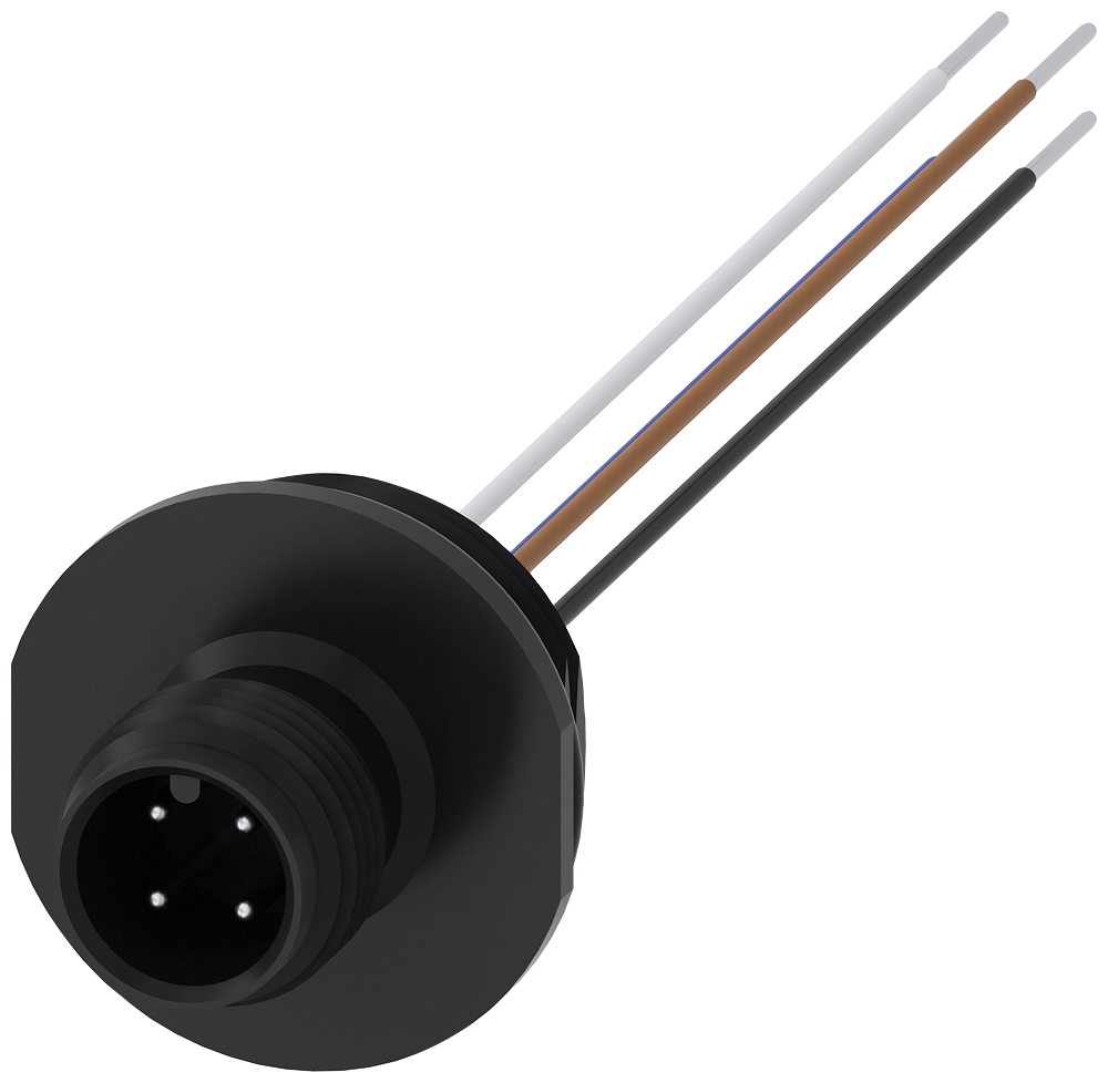 Siemens 3SY3127 3SE5 Kablo Baglanti Aksesuarı, M12, 0,25mm 2  4 Kutup, maksimum 250V, 4A