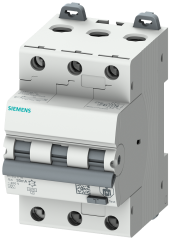Siemens 5SU1336-7FP10 RCBO, 6 kA, 3P Type A, 30 mA, C-Char, In: 10A Un: 400V