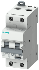 Siemens 5SU1326-6FP20 RCBO, 6 kA, 2P Type A, 30 mA, B-Char, In: 20A Un: 230V
