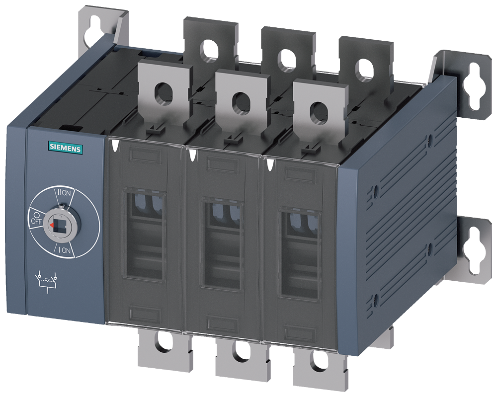 Siemens 3KC0346-0QE00-0AA0 3KC Tipi Manuel Transfer Şalteri, 3 kutuplu Soldan tahrikli,, boy 4, 630A