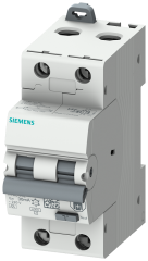 Siemens 5SU1326-6FP10 RCBO, 6 kA, 2P Type A, 30 mA, B-Char, In: 10A Un: 230V