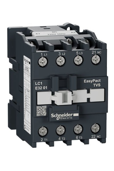 Schneider (LC1E3201M5) EasyPact TVS Kontaktör 3P 32A 220VAC 50Hz 1NK