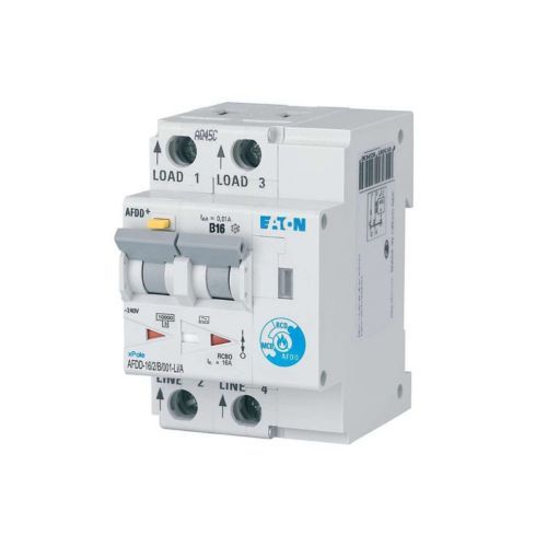 Eaton AFDD-16/2/C/001 AFDD+ (Ark Hatası + MCB + RCD) 10kA, C, 10mA, 1x16A+N (187202)