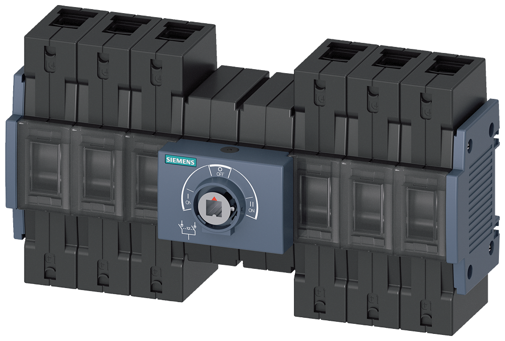 Siemens 3KC0330-2NE00-0AA0 3KC Tipi Manuel Transfer Şalteri, 3 kutuplu, Ortadan tahrikli,boy 2, 100A