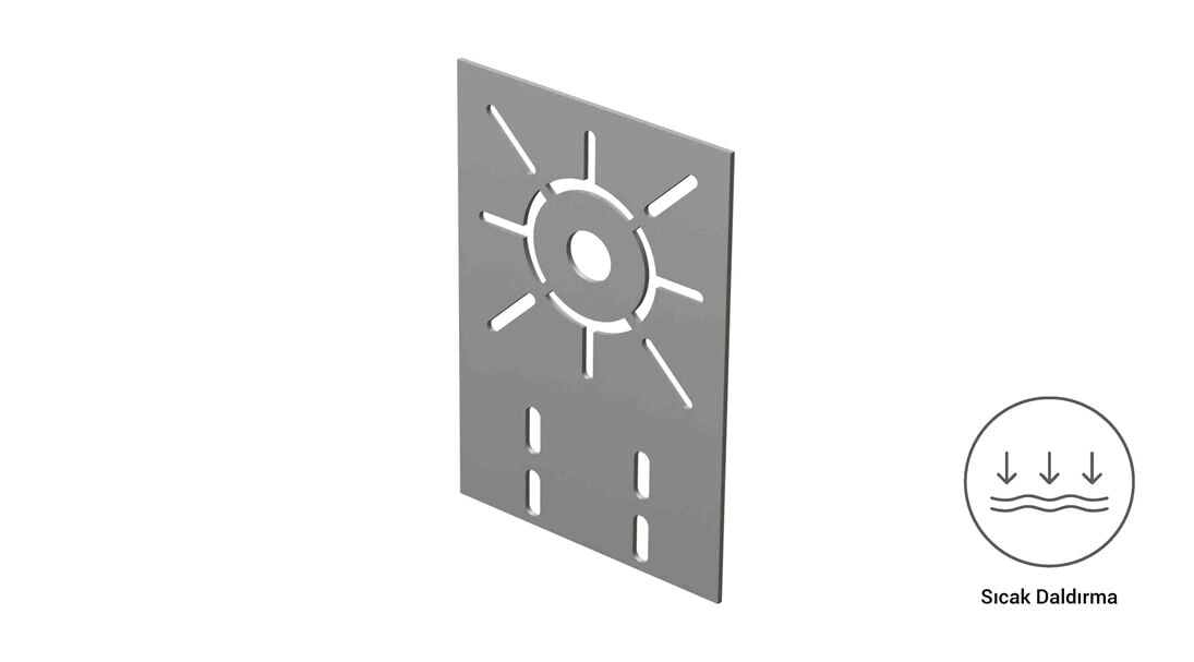 EAE Sıcak Daldırma Priz Montaj Plakası