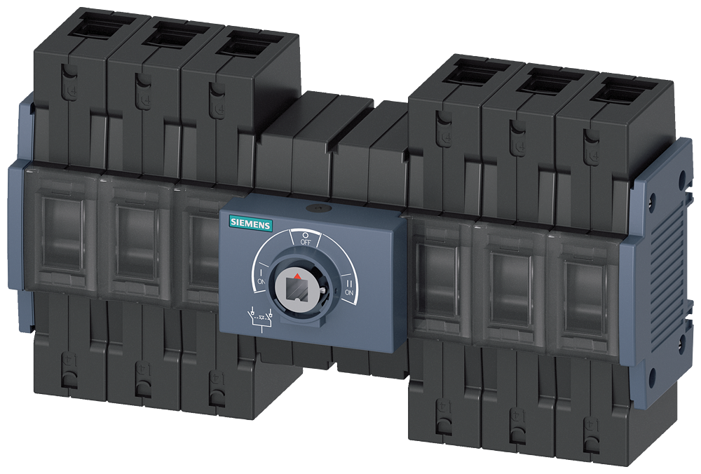 Siemens 3KC0328-2NE00-0AA0 3KC Tipi Manuel Transfer Şalteri, 3 kutuplu, Ortadan tahrikli,boy 2, 80A
