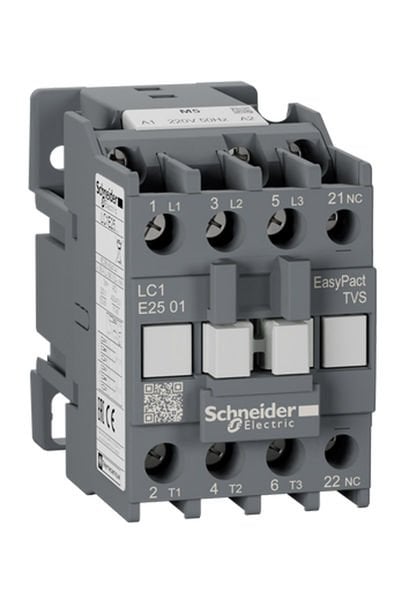 Schneider (LC1E2501M5) EasyPact TVS Kontaktör 3P 25A 220VAC 50Hz 1NK