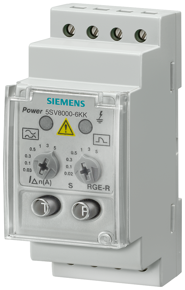 Siemens 5SV8000-6KK ANALOG KAÇAK AKIM KORUMA KOMBİNASYONU AÇTIRMA RÖLESİ