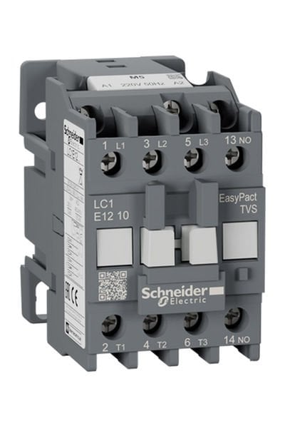 Schneider (LC1E1210M5) EasyPact TVS Kontaktör 3P 12A 220VAC 50Hz 1NA