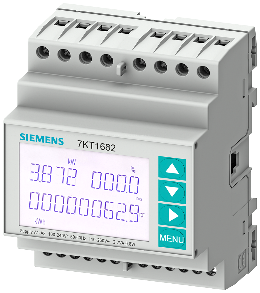 Siemens 7KT1682 7KT PAC1600 MULTİMETRE TRİFAZE CT/5A MODBUS RTU HABERLEŞME FONKSİYONLU