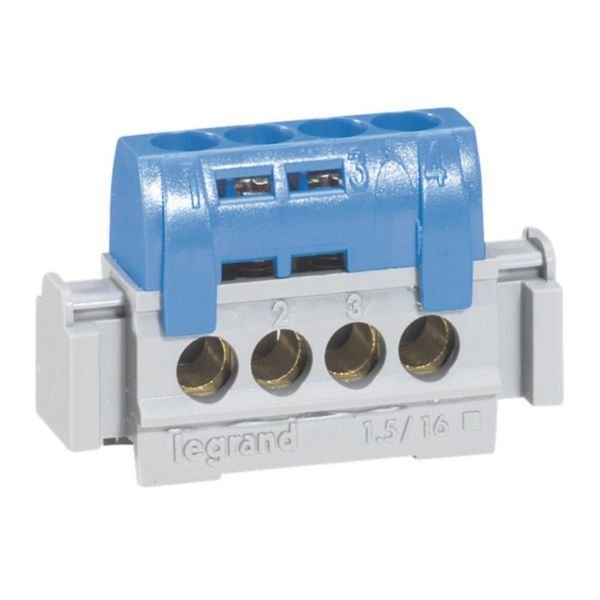 Legrand (4840) Pano tipi izoleli raya montaj notr klemensi U:47mm kapasite