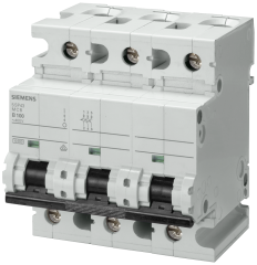 Siemens 5SP4391-7 100A; 3 FAZLI; 70mm OTOMAT; ANAHTARLI OTOMATİK SİGORTA; 10kA; C TİPİ; YAVAŞ KARAKTERLİ