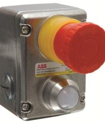 ABB 2TLA050220R0222 EstrongZ E-Stop 2NC/2NO, M20, SS, LED