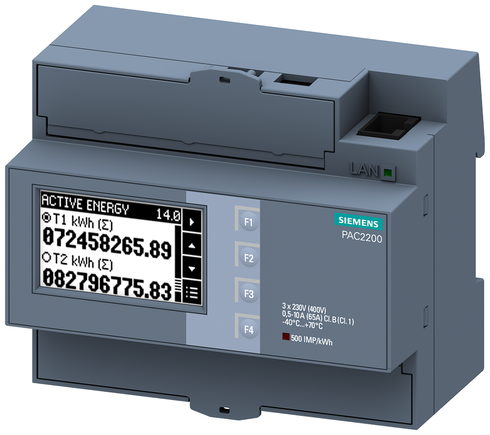 Siemens 7KM2200-2EA40-1EA1 PAC2200, 65 A, Modbus-TCP haberleşmeli