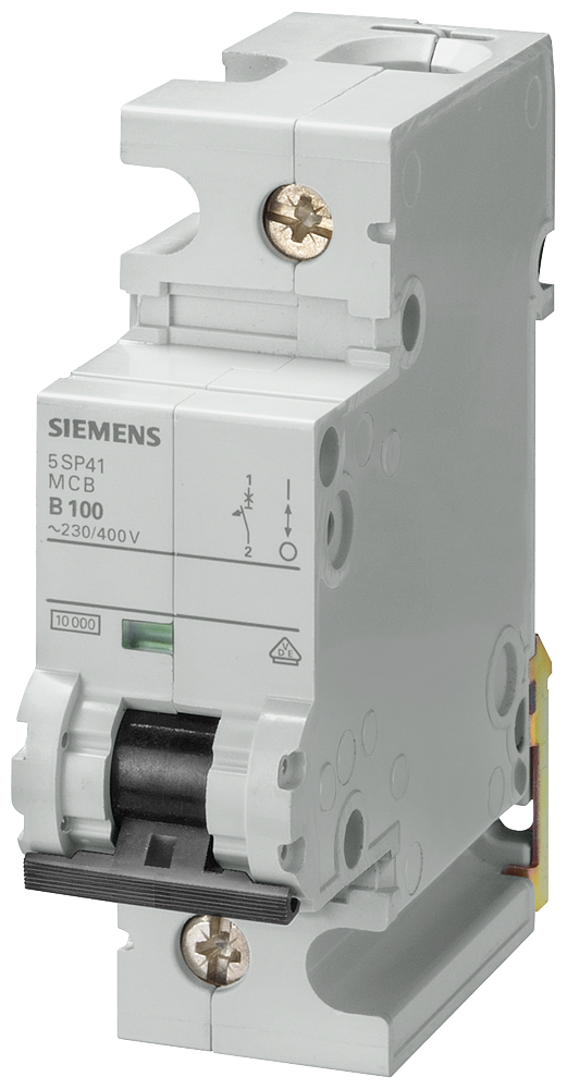 Siemens 5SP4191-7 100A; 1 FAZLI; 70mm OTOMAT; ANAHTARLI OTOMATİK SİGORTA; 10kA; C TİPİ; YAVAŞ KARAKTERLİ