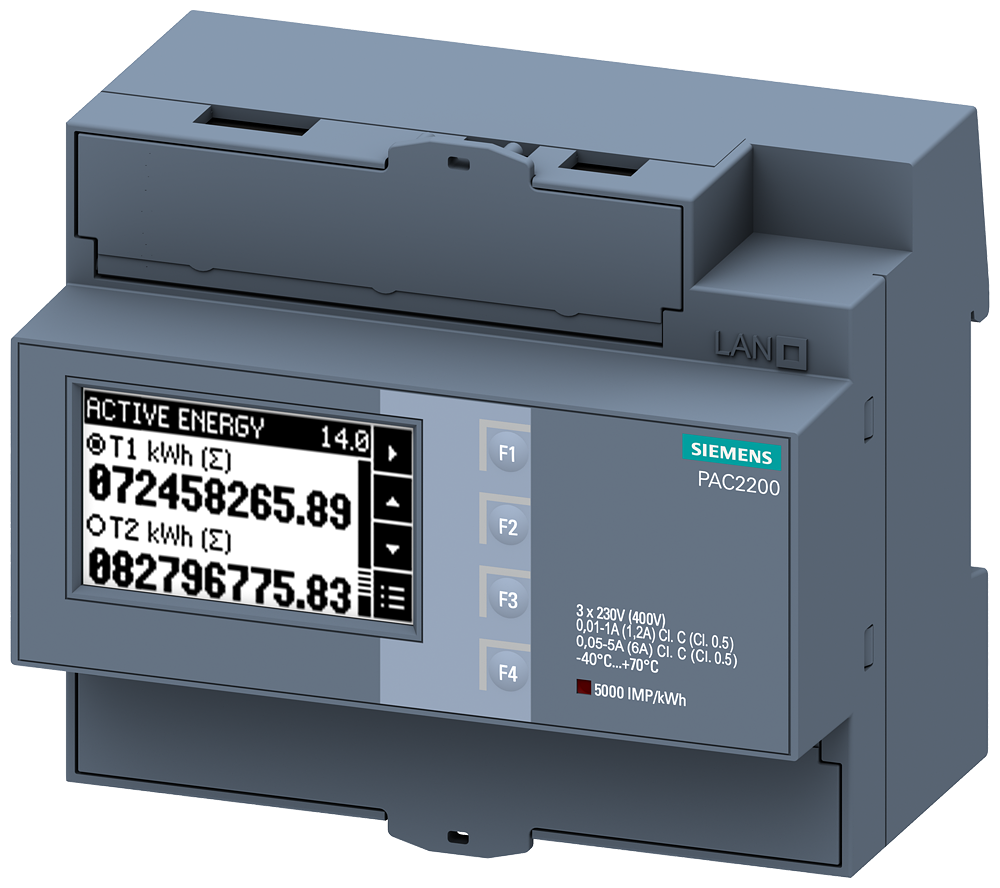 Siemens 7KM2200-2EA30-1DA1 PAC2200, CT/5A, Modbus-RTU Haberleşmeli