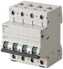 Siemens 5SL6632-7 32A; 3 FAZ+NÖTR; 70 mm; ANAHTARLI OTOMATİK SİGORTA; 6kA; C TİPİ; YAVAŞ KARAKTERLİ