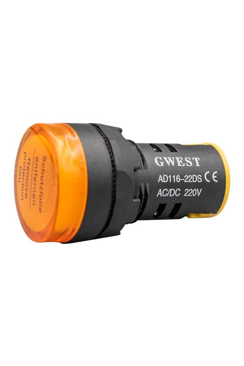 GWEST 22mm SARI 220V. SİNYAL LAMBASI