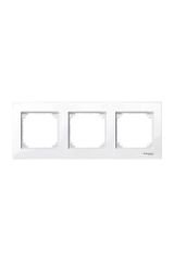 Schneider (MTN515325) Üçlü çerçeve, M-Plan, Aktif beyaz