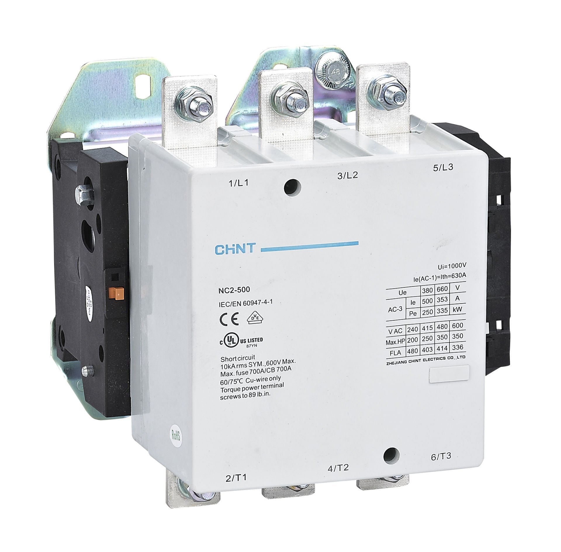 Chint (236154) NC2-400M 200kW, 400A (AC-3) 3 Kutuplu 220V-240V AC Bobinli Kontaktör