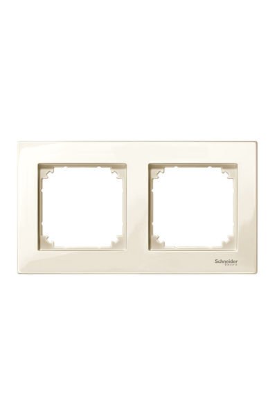 Schneider (MTN515244) İkili çerçeve, M-Plan, Krem