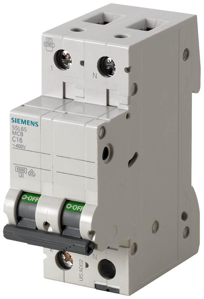 Siemens 5SL6540-7 40A; 1 FAZ+NÖTR; 70 mm; ANAHTARLI OTOMATİK SİGORTA; 6kA; C TİPİ; YAVAŞ KARAKTERLİ