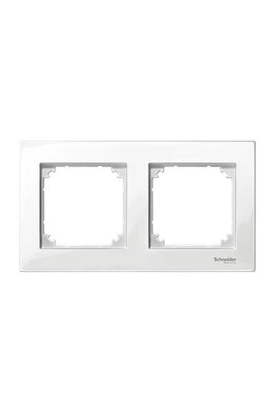 Schneider (MTN515219) İkili çerçeve, M-Plan, Beyaz