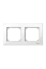 Schneider (MTN515219) İkili çerçeve, M-Plan, Beyaz