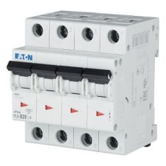 Eaton PL6-B20/4 Minyatür Devre Kesici - 6kA - B eğrisi - 4x20A (166497)