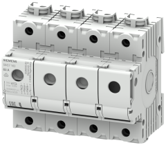 Siemens 5SG7163 63A;>N<MINIZED SİGORTALAR 230/400 V AC; D02 BOY İÇİN; 3+N FAZLI; 6TE GENİŞLİĞİNDE