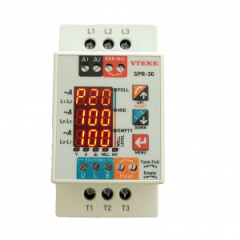 Vteke Dijital Kontaktörlü Trifaze Dalgıç Kontrol Rölesi (5.5kW'a kadar Direkt Çalışma) (150-270 V AC)
