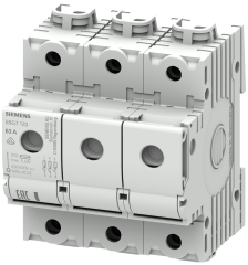 Siemens 5SG7133 63A;>N<MINIZED SİGORTALAR 230/400 V AC; D02 BOY İÇİN; 3 FAZLI; 4;5TE GENİŞLİĞİNDE