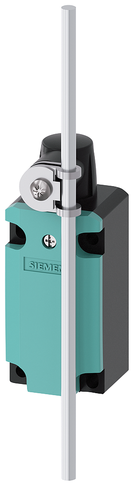 Siemens 3SE5132-0CJ80 SIRIUS STANDART NİHAYET ŞALTERİ 3SE5132 SERİSİ, 1NO+1NC, 40mm, PLASTİK MUHAFAZALI, Kol uzunluğu ayarlanabilir alüminyum çubuk (200 mm) tahrikli