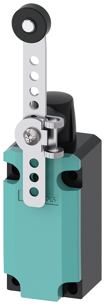 Siemens 3SE5132-0CJ60 SIRIUS STANDART NİHAYET ŞALTERİ 3SE5132 SERİSİ, 1NO+1NC, 40mm, PLASTİK MUHAFAZALI, Kol uzunluğu ayarlanabilir (delikli), sağ-sol plastik makara (19 mm çap) tahrikli