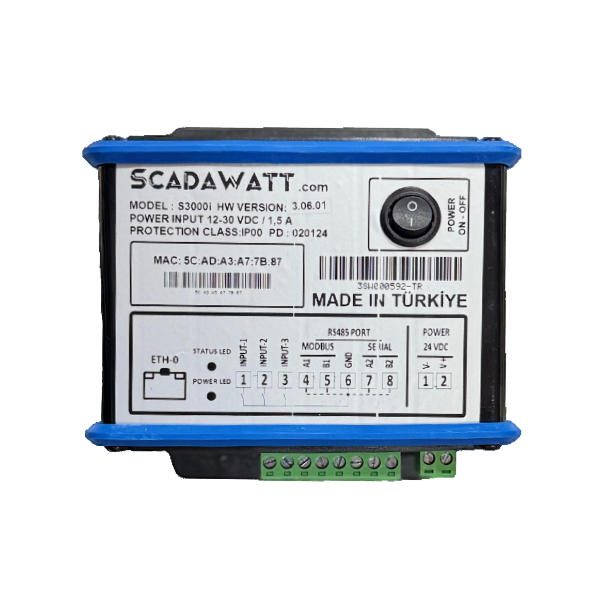 Scadawatt S3000i Güneş Enerji Santrali İnverter İzleme Sistemi
