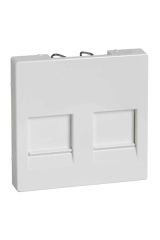 Schneider (MTN4562-0319) İkili boş data Prizi tuş kapağı, System-M, Beyaz