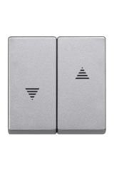 Schneider (MTN435560) Jaluzi/panjur anahatar tuş kapağı, System-M, Alüminyum