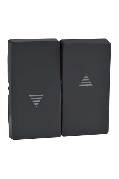 Schneider (MTN435514) Jaluzi/panjur anahatar tuş kapağı, System-M, Antrasit