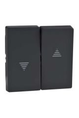 Schneider (MTN435514) Jaluzi/panjur anahatar tuş kapağı, System-M, Antrasit