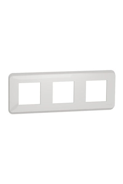 Schneider (NU400618) Yeni Unica, Pro Üçlü Çerçeve, Beyaz