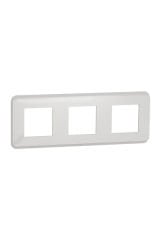 Schneider (NU400618) Yeni Unica, Pro Üçlü Çerçeve, Beyaz