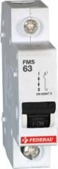 Federal MCB FM6 1P B63 6kA 230/400Vac 3-5In