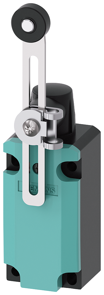 Siemens 3SE5112-0CH50 SIRIUS STANDART NİHAYET ŞALTERİ 3SE5112 SERİSİ, 1NO+1NC, 40mm, METAL MUHAFAZALI, kol uzunluğu ayarlanabilir sağ-sol plastik makara (19 mm çap) tahrikli