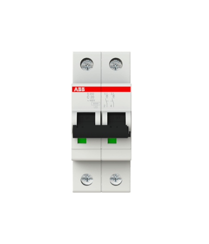 ABB 2CDS252001R0204 S 202-C 20 (2X20A W-Otomat C Tipi 6kA)
