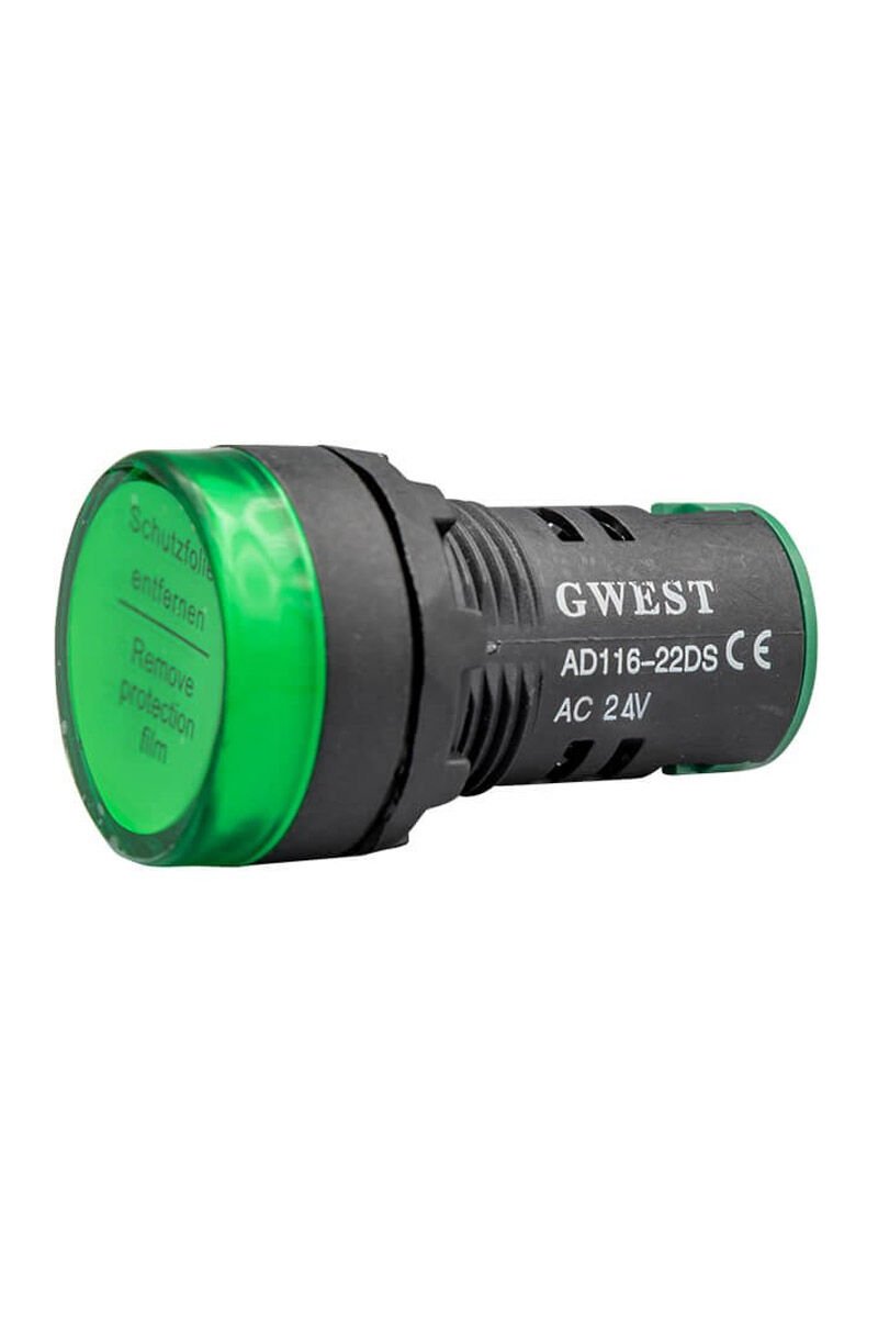 GWEST 22mm YEŞİL 24V. SİNYAL LAMBASI