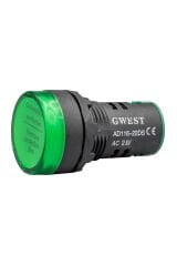 GWEST 22mm YEŞİL 24V. SİNYAL LAMBASI